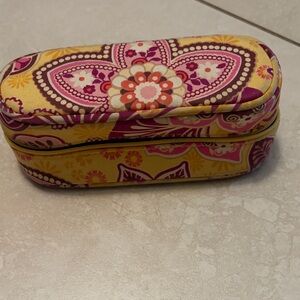 Vera Bradley Yellow and Pink Floral Glasses Case